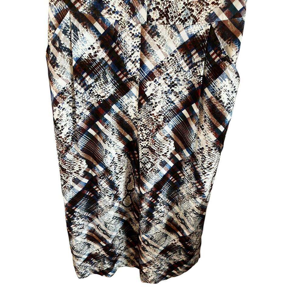 Ted Baker London Balay Quartz Plaid Print Cropped Jumpsuit Size 3 / US 8 Pockets - Picture 6 of 9